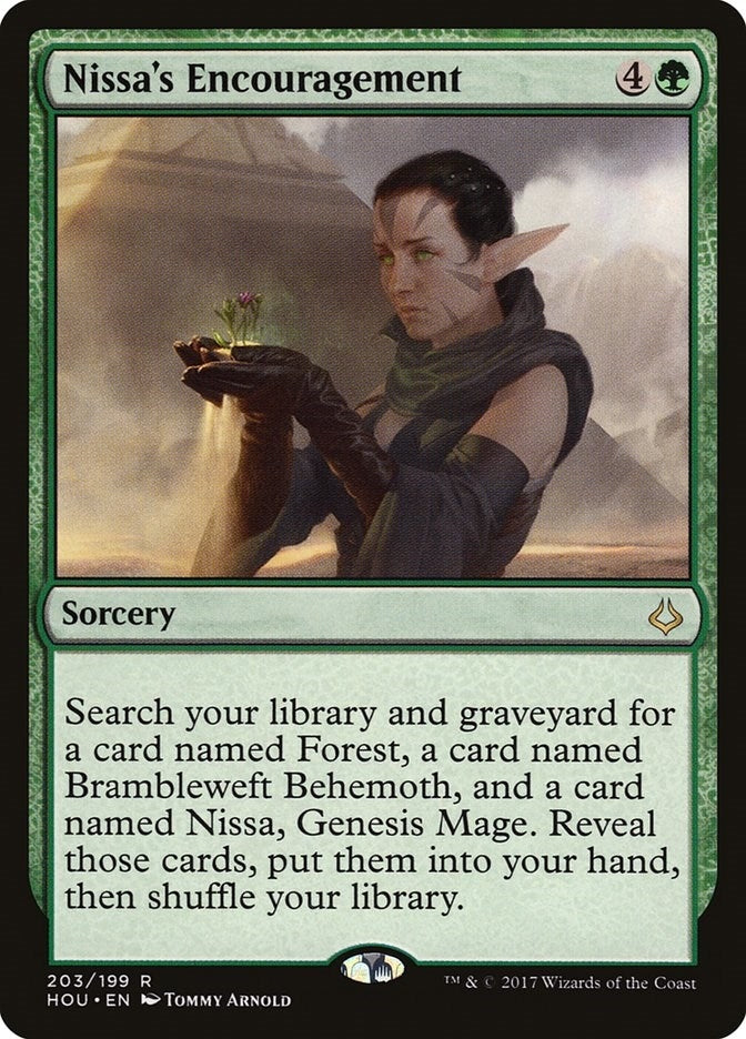Nissa’s Encouragement (203) [HOU] - MTG Single