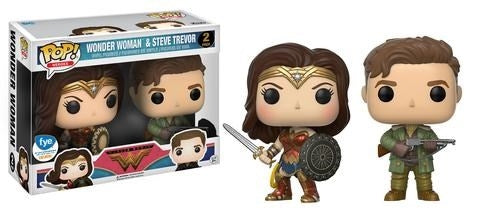 Wonder Woman (2017): Wonder Woman and Steve Trevor 2-pack (FYE Exclusive) [POP!] - Funko Sealed