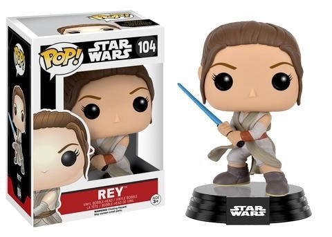 Star Wars: Rey (with Lightsaber) (Bobble-Head) (104) [POP!] - Funko Sealed