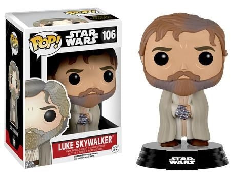 Star Wars: Luke Skywalker (Bearded) (Bobble-Head) (106) [POP!] - Funko Sealed