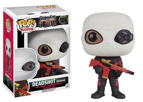 Suicide Squad (2016): Deadshot (Masked) (106) [POP!] - Funko Sealed