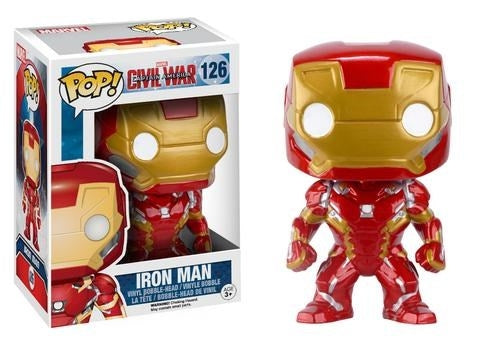 Captain America: Civil War: Iron Man (Bobble-Head) (126) [POP!] - Funko Sealed