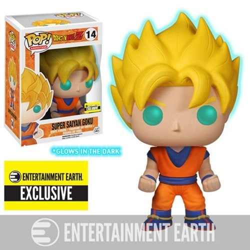 Dragon Ball Z: Super Saiyan Goku (Glow in the Dark) (14) [POP!] - Funko Sealed