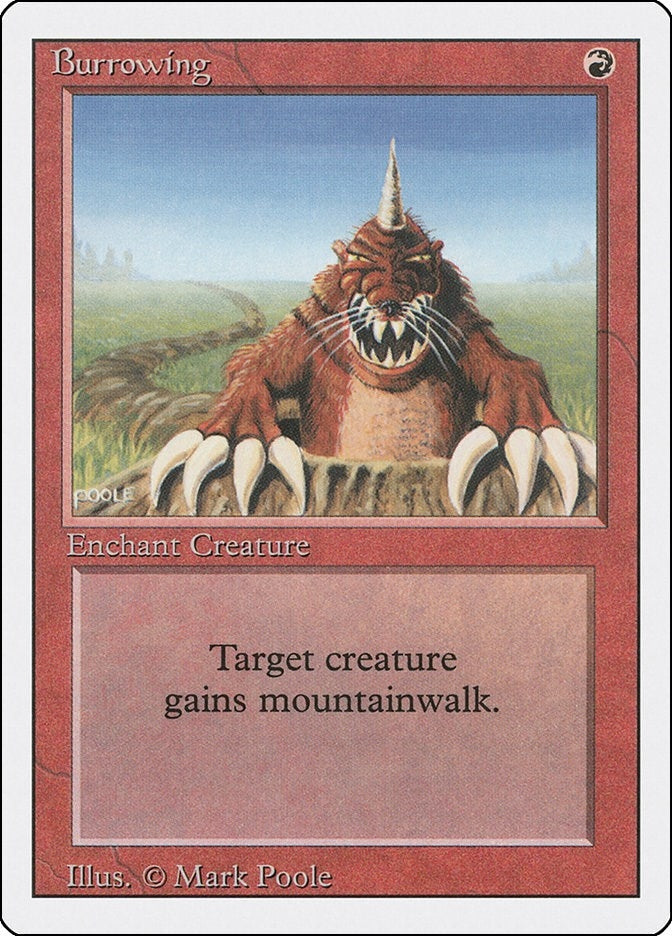 Burrowing [3ED] - MTG Single