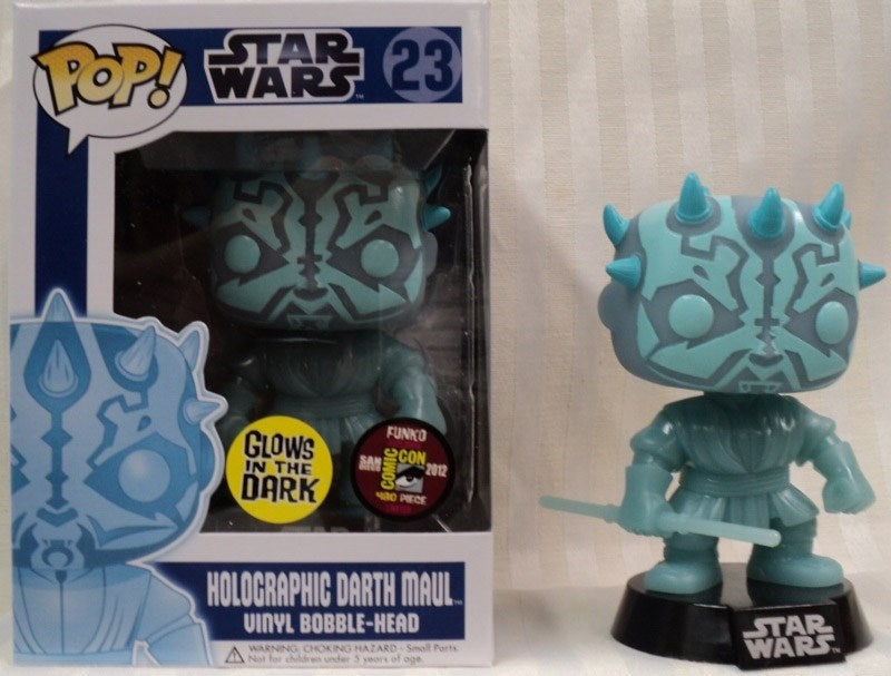 Star Wars: Holographic Darth Maul (Bobble-Head) (Limited Edition) (Glow in the Dark) (SDCC Exclusive) (23) [POP!]