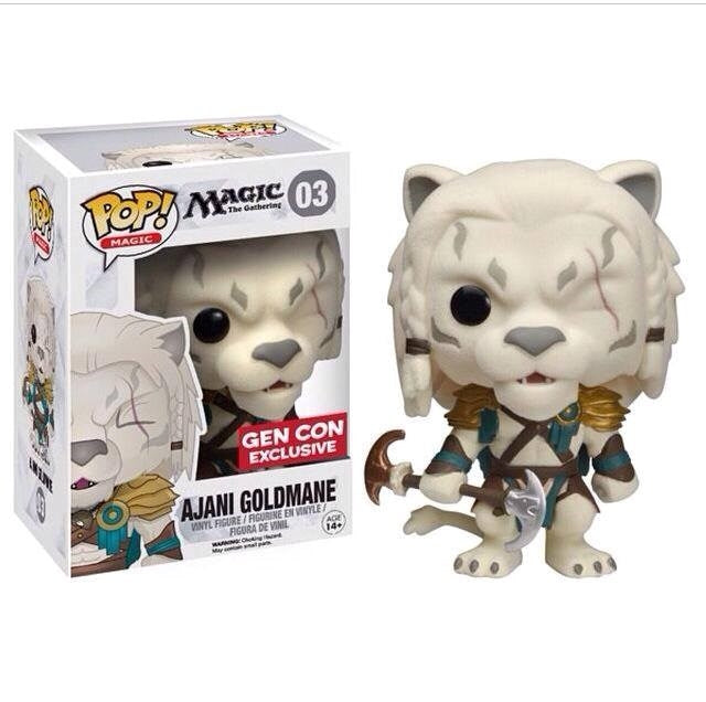 Magic the Gathering: Ajani Goldmane (Flocked) (Gen Con Exclusive) (3) [POP!] - Funko Sealed
