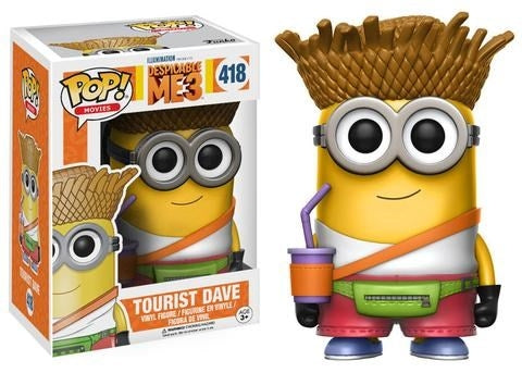 Despicable Me 3: Tourist Dave (418) [POP!] - Funko Sealed