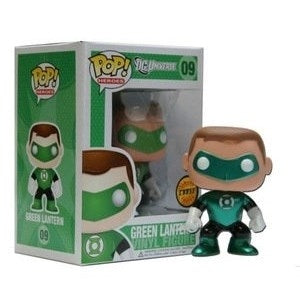 Green Lantern (Bobble-Head) (Metallic) (Limited Edition Chase) (9) [POP!] - Funko Sealed