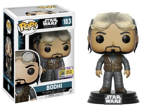 Star Wars: Rogue One - Bodhi Rook (Bobble-Head) (Limited Edition) (SDCC 2017 Exclusive) (163) [POP!] - Funko Sealed