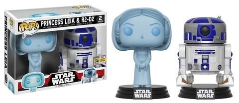 Star Wars: Holographic Princess Leia and R2-D2 2-pack (Bobble-Head) (Limited Edition) (SDCC 2017 Exclusive) [POP!]