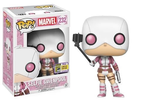 Marvel: Gwenpool with Selfie Stick (Bobble-Head) (Limited Edition) (SDCC 2017 Exclusive) (232) [POP!] - Funko Sealed