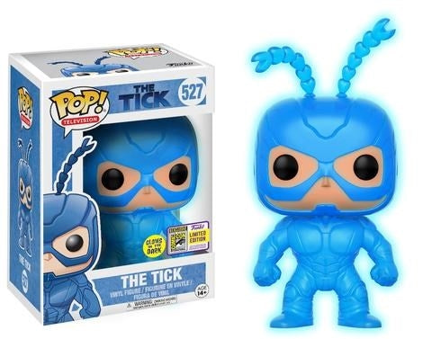 The Tick: The Tick (Limited Edition) (Glow in the Dark) (SDCC 2017 Exclusive) (527) [POP!] - Funko Sealed