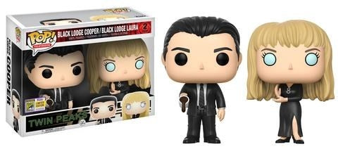 Twin Peaks: Black Lodge Cooper and Laura 2-pack (Limited Edition) (SDCC 2017 Exclusive) [POP!] - Funko Sealed