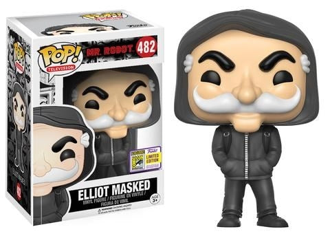Mr. Robot: Mr. Robot Masked Elliot Alderson (Limited Edition) (SDCC 2017 Exclusive) (482) [POP!] - Funko Sealed
