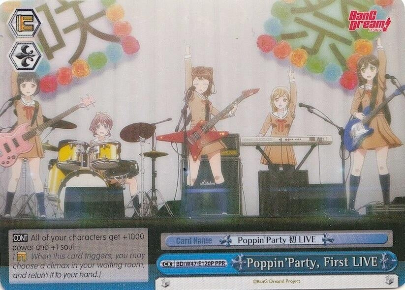 Poppin’Party First LIVE (Parallel Foil) (47120) [BD/W47] - Weiss Schwarz Single