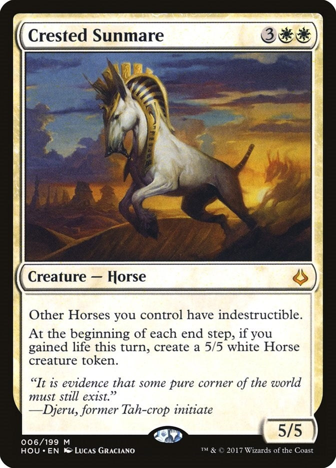 Crested Sunmare (6) [HOU] - MTG Single