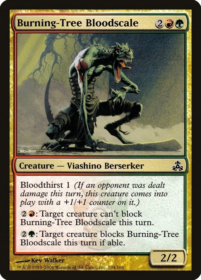 Burning-Tree Bloodscale (104) [GPT] - MTG Single