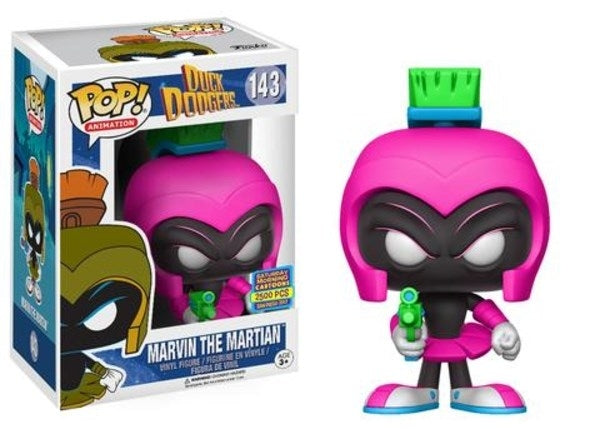 Duck Dodgers: Marvin the Martian (Neon Magenta) (Limited Edition) (SDCC 2017 Exclusive) (143) [POP!] - Funko Sealed