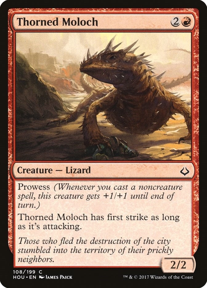Thorned Moloch (108) [HOU] - MTG Single
