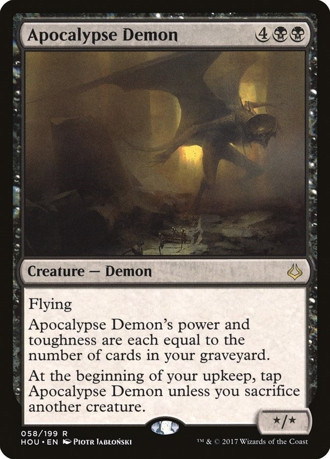 Apocalypse Demon (58) [HOU] - MTG Single