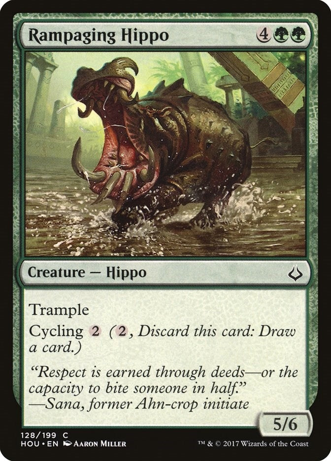 Rampaging Hippo (128) [HOU] - MTG Single