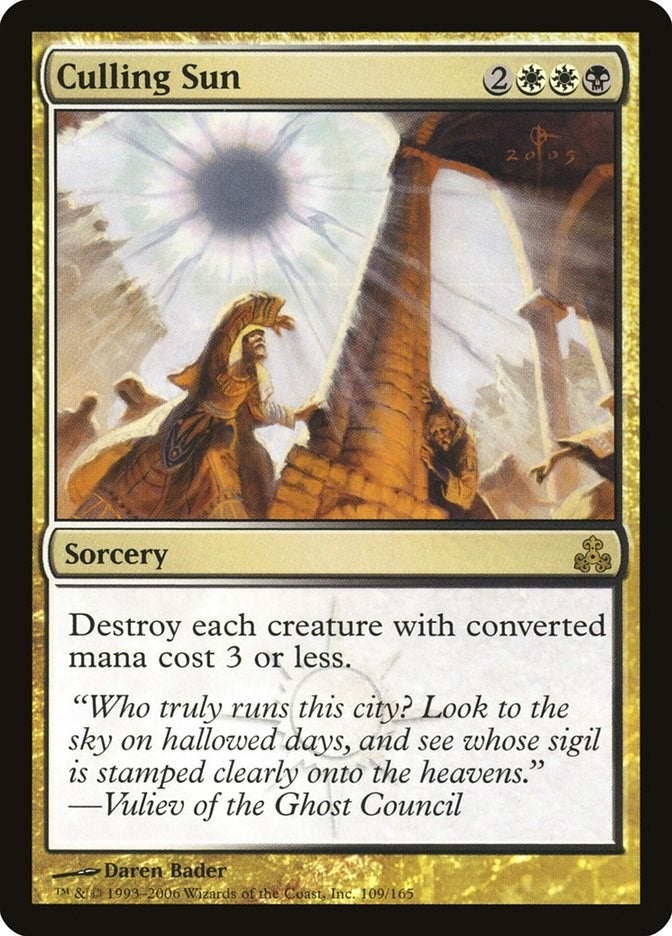 Culling Sun (109) [GPT] - MTG Single