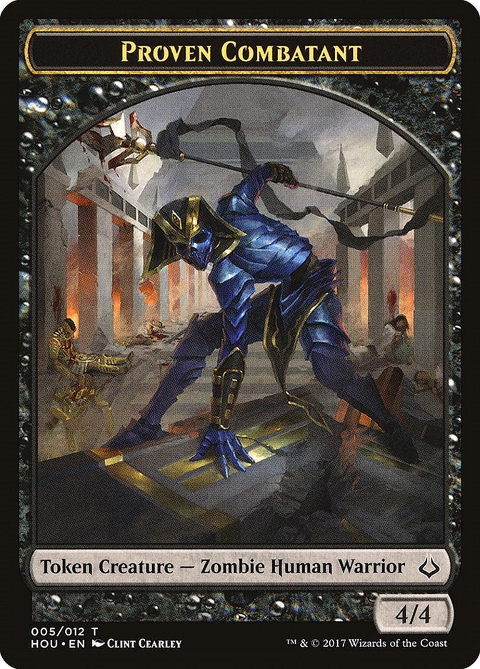 Proven Combatant Token (0) [HOU] - MTG Single