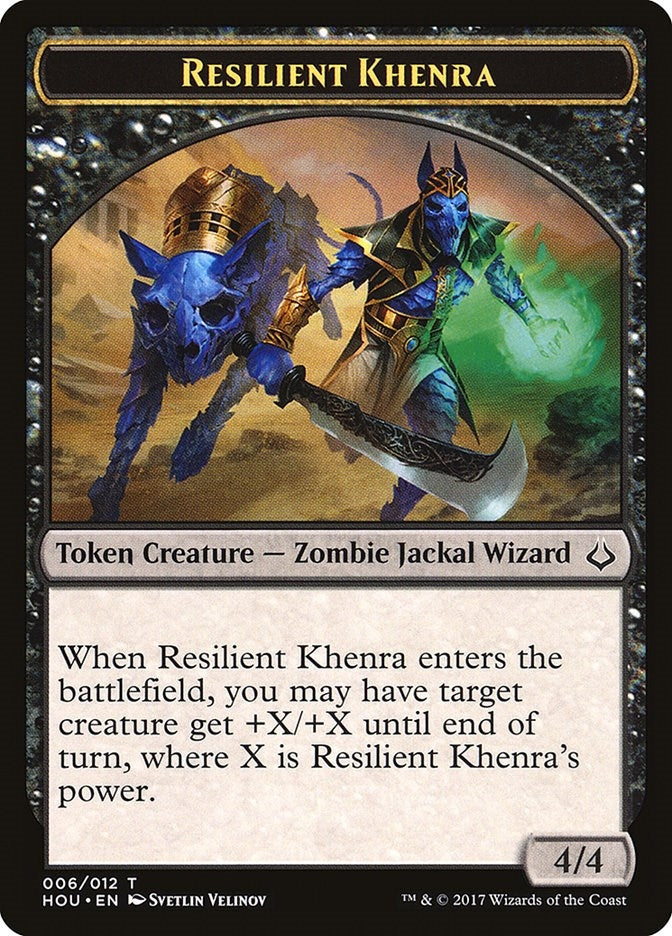 Resilient Khenra Token (0) [HOU] - MTG Single