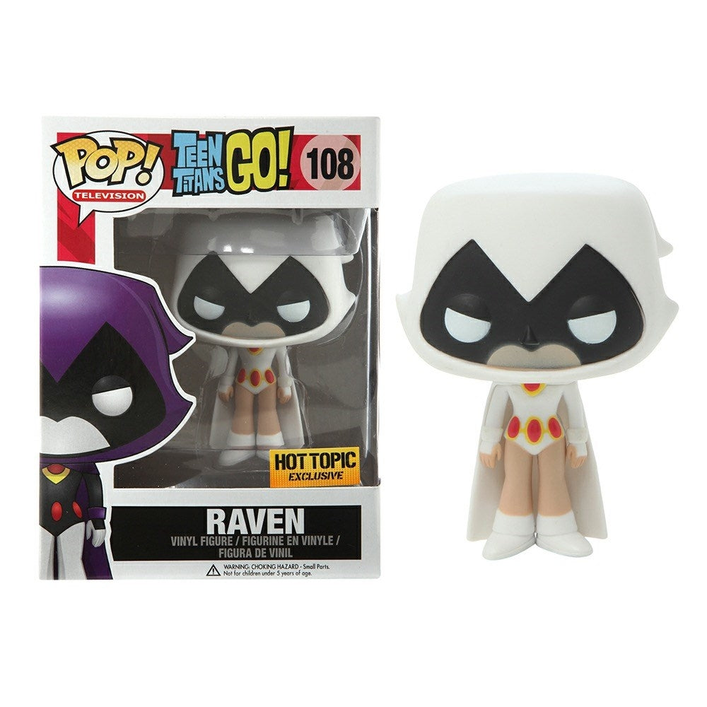 Teen Titans Go!: Raven (White) (Hot Topic Exclusive) (108) [POP!] - Funko Sealed