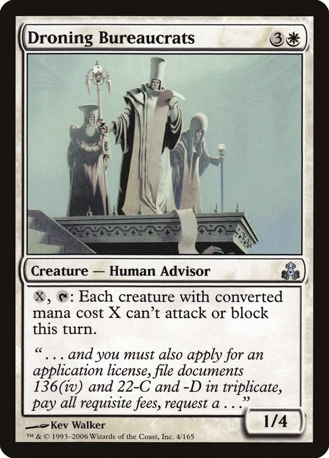 Droning Bureaucrats (4) [GPT] - MTG Single