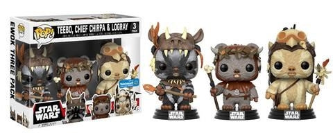 Star Wars: Teebo Chief Chirpa & Logray 3-pack (Walmart Exclusive) [POP!] - Funko Sealed