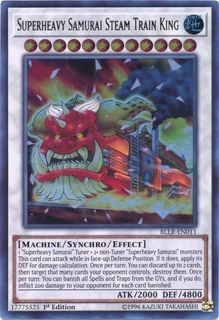 Superheavy Samurai Steam Train King (11) (BLLR) - YuGiOh Single