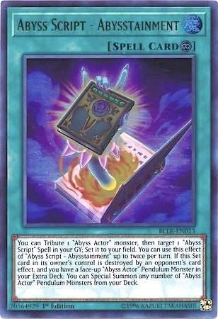 Abyss Script - Abysstainment (13) (BLLR) - YuGiOh Single
