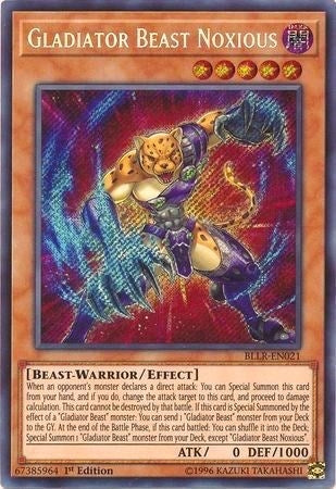 Gladiator Beast Noxious (21) (BLLR) - YuGiOh Single