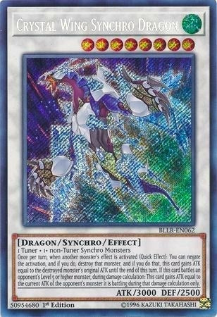 Crystal Wing Synchro Dragon (62) (BLLR) - YuGiOh Single