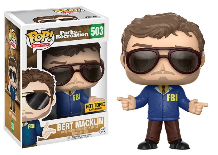 Parks and Recreation: Bert Macklin (Hot Topic Exclusive) (503) [POP!] - Funko Sealed