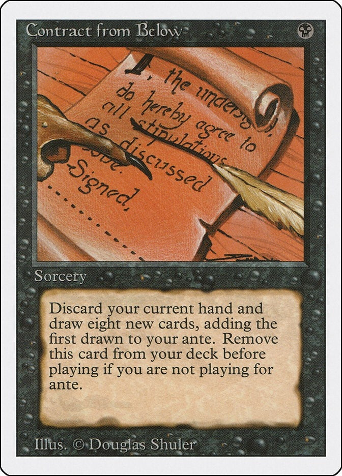 Contract from Below [3ED] - MTG Single