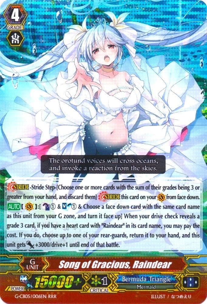 Song of Gracious Raindear (5006) [G-CB05] - Cardfight Vanguard Single