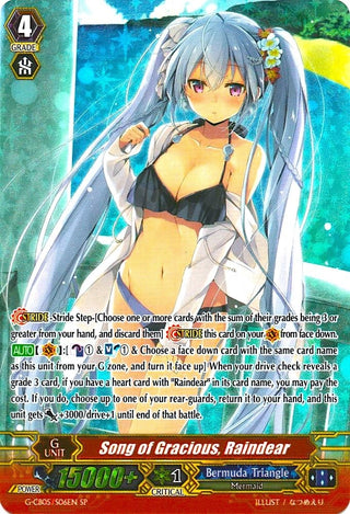 Song of Gracious Raindear (SP) (506) [G-CB05] - Cardfight Vanguard Single