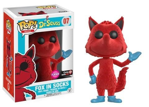 Dr. Seuss: Fox In Socks (Flocked) (GameStop Exclusive) (7) [POP!] - Funko Sealed