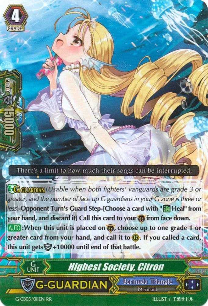 Highest Society Citron (5011) [G-CB05] - Cardfight Vanguard Single