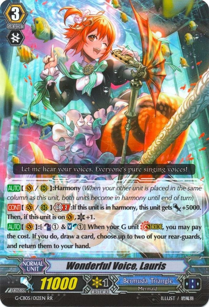 Wonderful Voice Lauris (5012) [G-CB05] - Cardfight Vanguard Single
