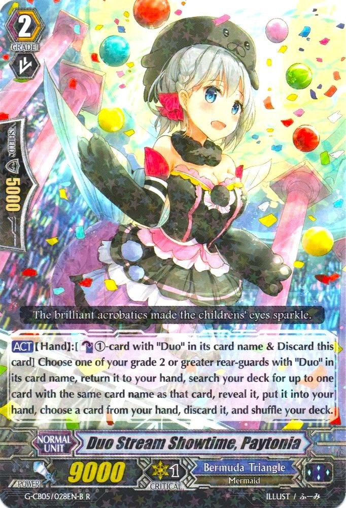 Duo Stream Showtime Paytonia (Black) (5028) [G-CB05] - Cardfight Vanguard Single
