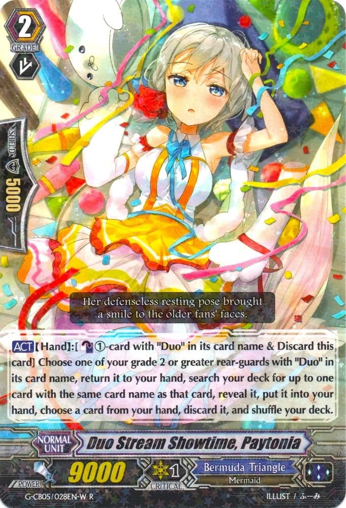 Duo Stream Showtime Paytonia (White) (5028) [G-CB05] - Cardfight Vanguard Single