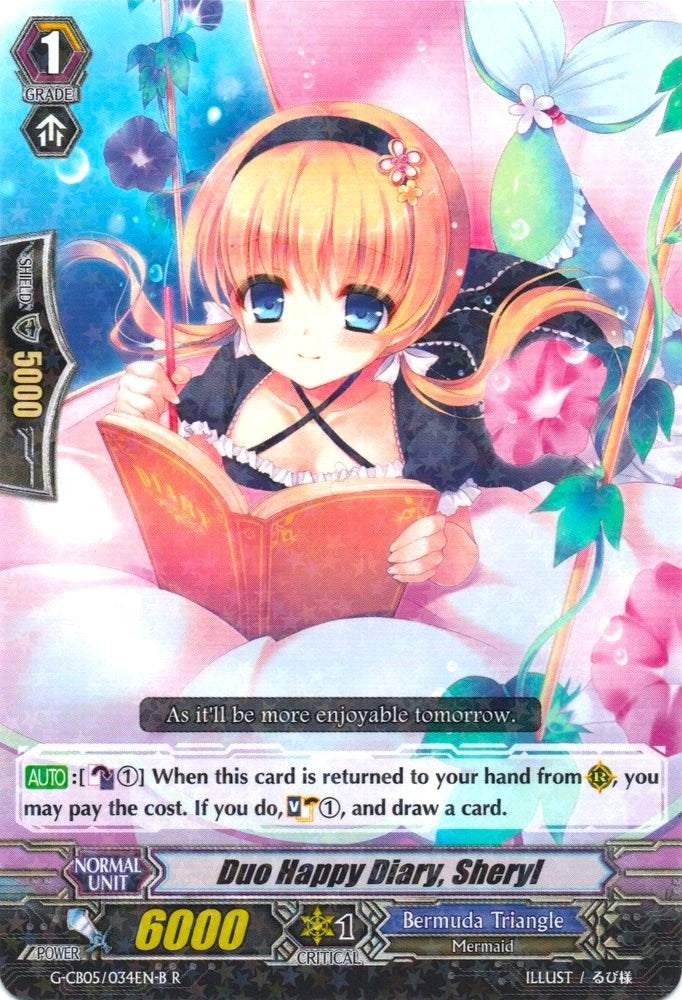 Duo Happy Diary Sheryl (Black) (5034) [G-CB05] - Cardfight Vanguard Single