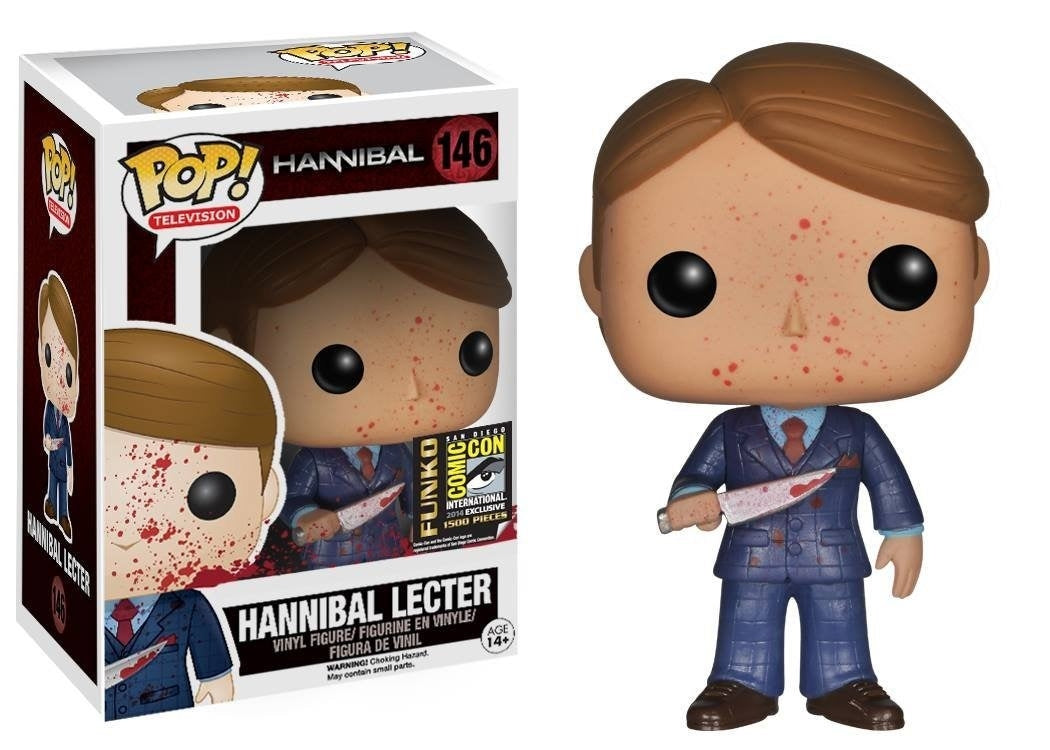 Hannibal: Hannibal Lecter (Blood Spattered) (Limited Edition) (SDCC Exclusive) (146) [POP!] - Funko Sealed