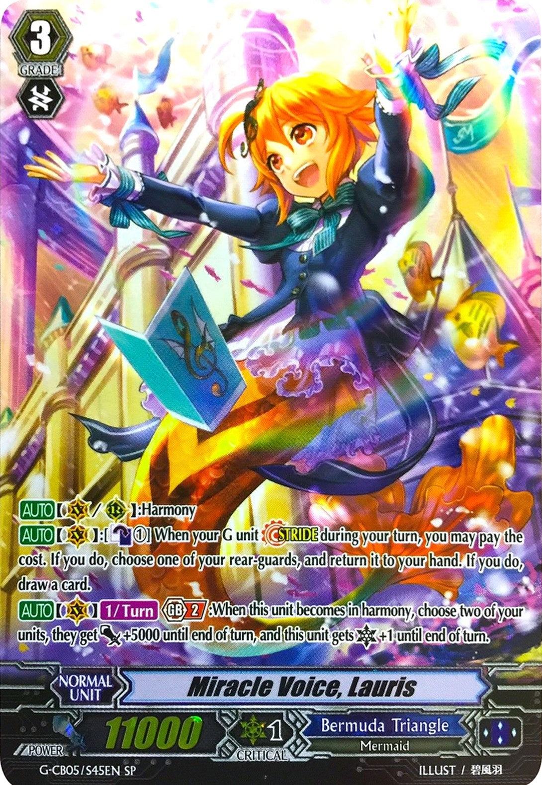 Miracle Voice Lauris (SP) (545) [G-CB05] - Cardfight Vanguard Single