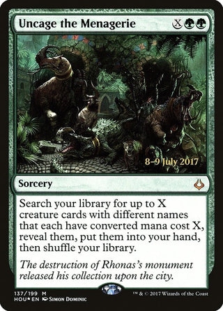 Uncage the Menagerie (137) [PRE] - MTG Single