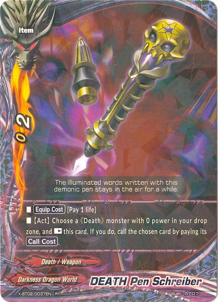 DEATH Pen Schreiber (20037) [X-BT02] - Future Card BuddyFight Single