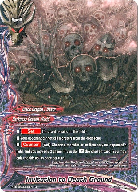 Invitation to Death Ground (20068) [X-BT02] - Future Card BuddyFight Single